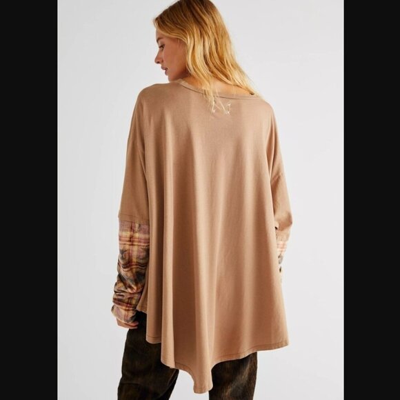 Free People x Vintage Souls Solar Line Twofer Tee - Picture 2 of 7